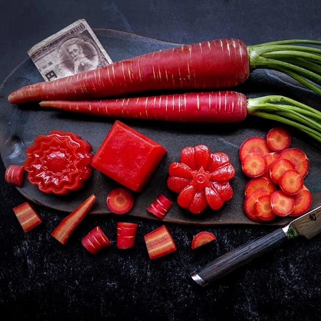 RARE Carrot Seeds, Kyoto Red SUPER SWEET!