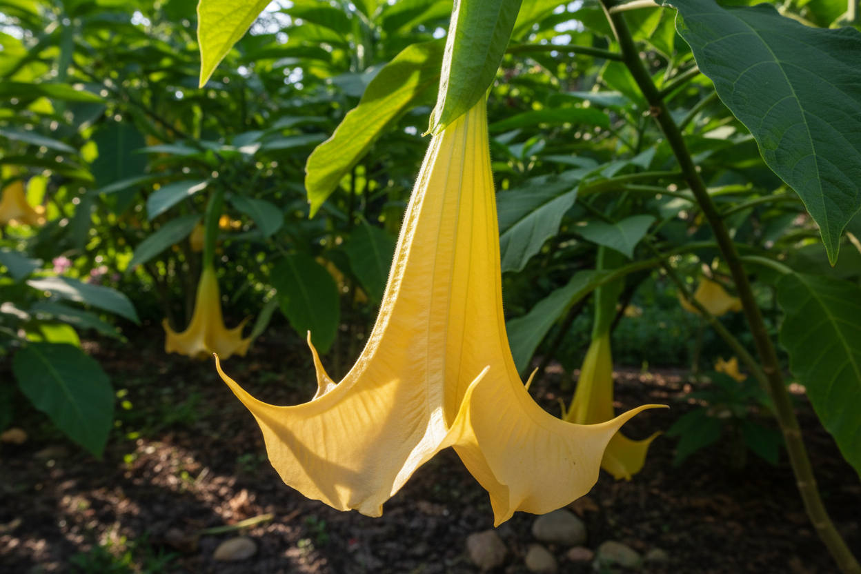 Angels Trumpet Yellow Brugmansia UnRooted Cutting